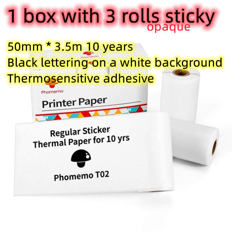 Portable Mini Thermal Label Printer Home Photo Printer Bluetooth-compatible Mini Label Printer Printer paper USB