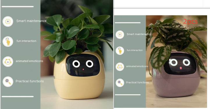 Smart Planter Endless Fun Over 49 Rich Expressions 7 Smart Sensors And AI Chips Set22 Small