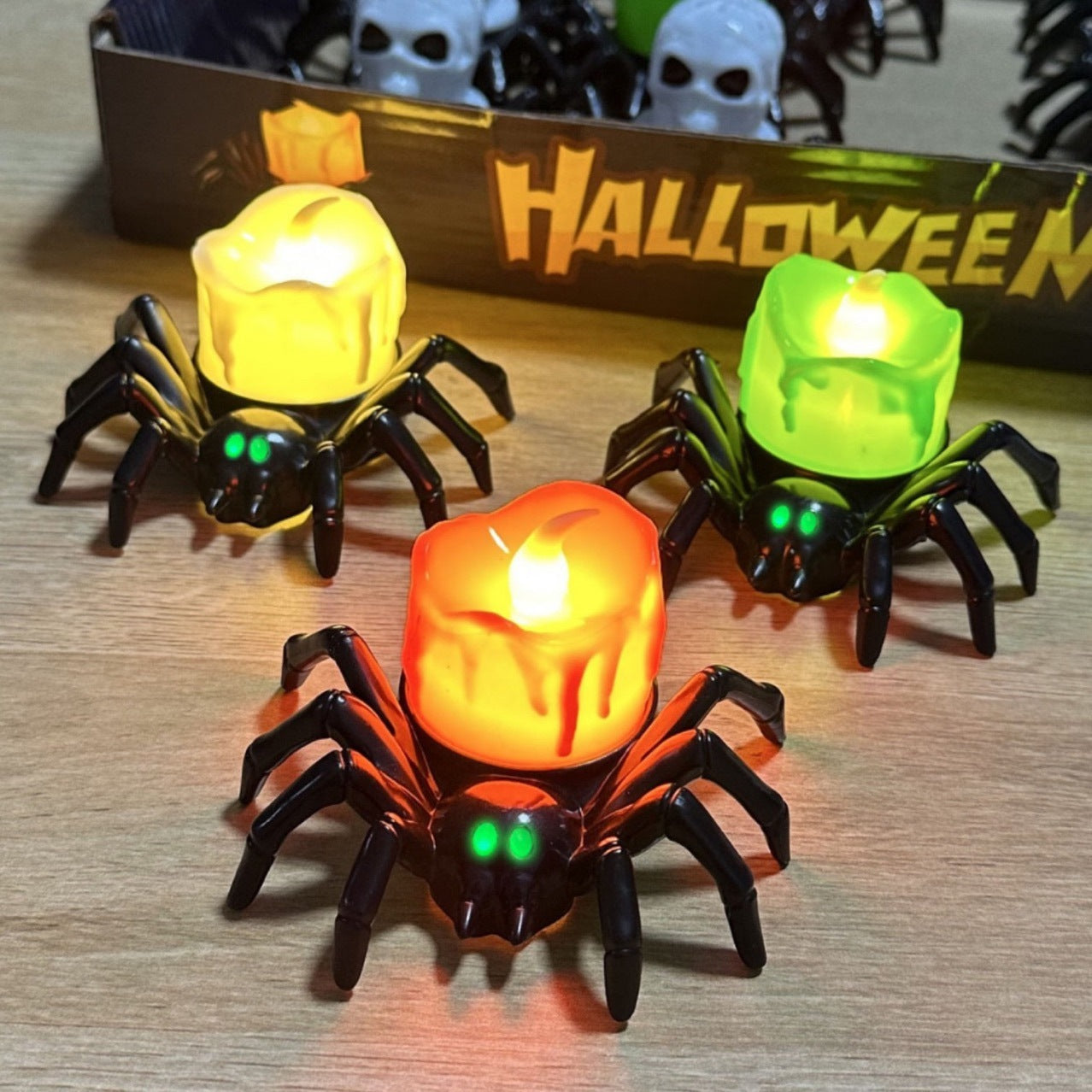 Halloween Decoration Spider Night Lights Party Decoration Horror Party Accessories