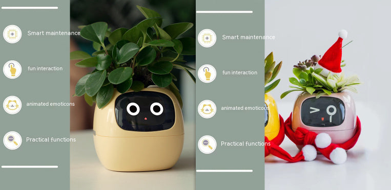 Smart Planter Endless Fun Over 49 Rich Expressions 7 Smart Sensors And AI Chips Set58 Small