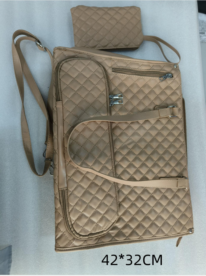 Fashionable Lunch Tote Bag Women's Large Capacity Khaki 1 36X16X30cm