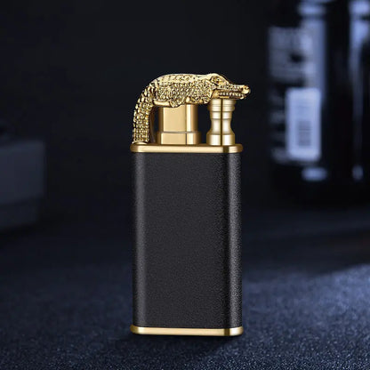 Creative Blue Flame Lighter Dolphin Dragon Tiger Black Scrub Crocodile bk872 1PCS
