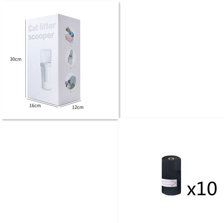 Plastic Cat Litter Scoop Pet Care Sand Waste Scooper Shovel Hollow Cleaning Tool Set3