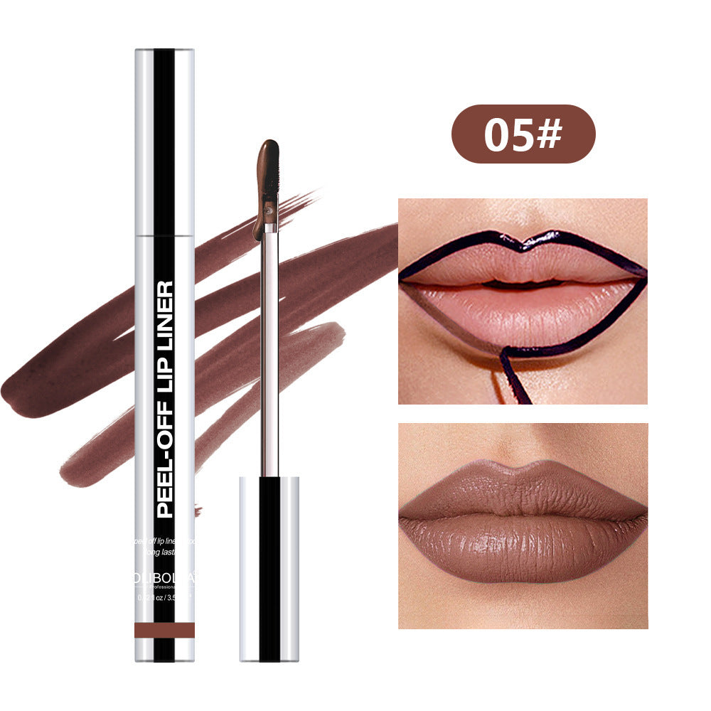 Pull Lip Liner Waterproof Long Lasting And Does Not Fade Lip Lacquer 3.5ml 05color