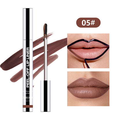 Pull Lip Liner Waterproof Long Lasting And Does Not Fade Lip Lacquer 3.5ml 05color