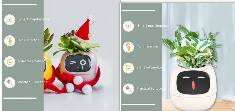 Smart Planter Endless Fun Over 49 Rich Expressions 7 Smart Sensors And AI Chips Set47 Small