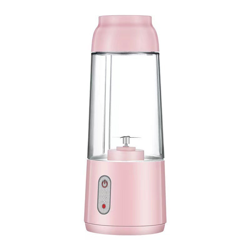 Portable Rechargeable Small Household Juice Cup 4knivesordinarypink USB