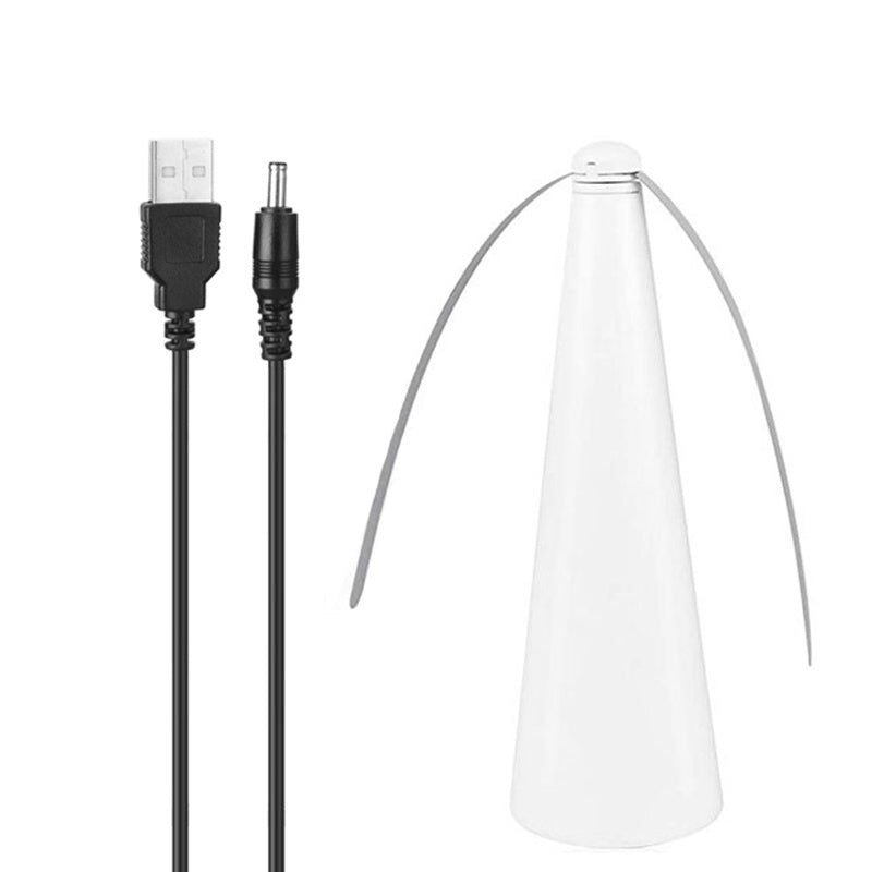 New Multifunctional Household Outdoor Mosquito Repellent Fan Blade Plastic Mosquito Repellent Fan White