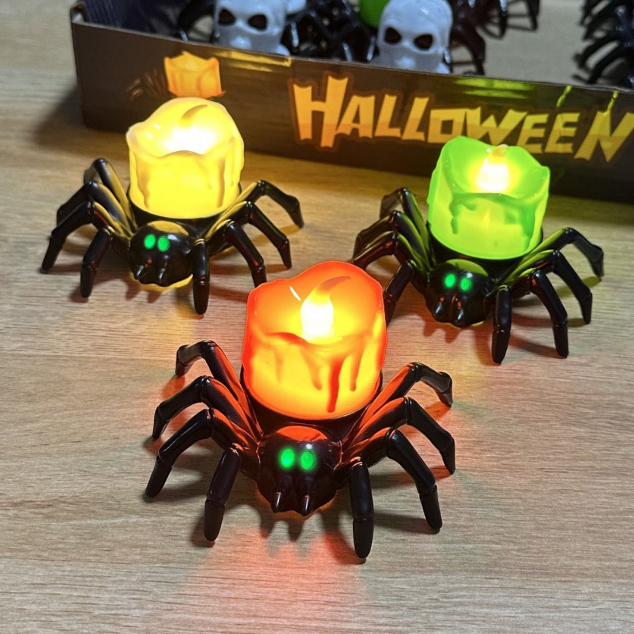 Halloween Decoration Spider Night Lights Party Decoration Horror Party Accessories