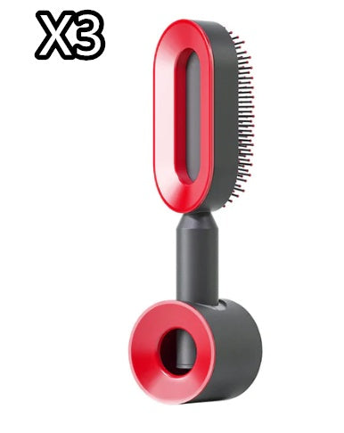 Self Cleaning Hair Brush For Women Massage Scalp Comb Anti-Static Hairbrush Set9