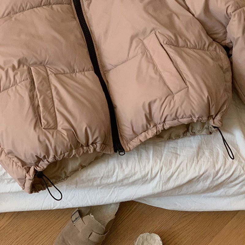 New Stand Collar Short Coat Women Clothing