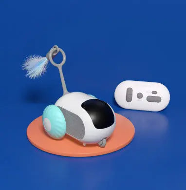 Remote Control Interactive Cat And Dog Car Toy USB Charging Self-moving Remote Control Blue Running Car2. USB