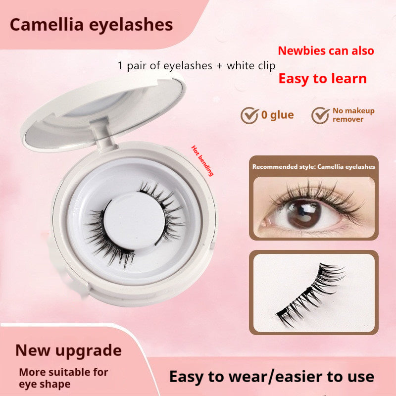 Magnetic Suction False Eyelashes Little Devil Supernatural Magnet Suit UBS023 1pair Eyelash Plus White Clip