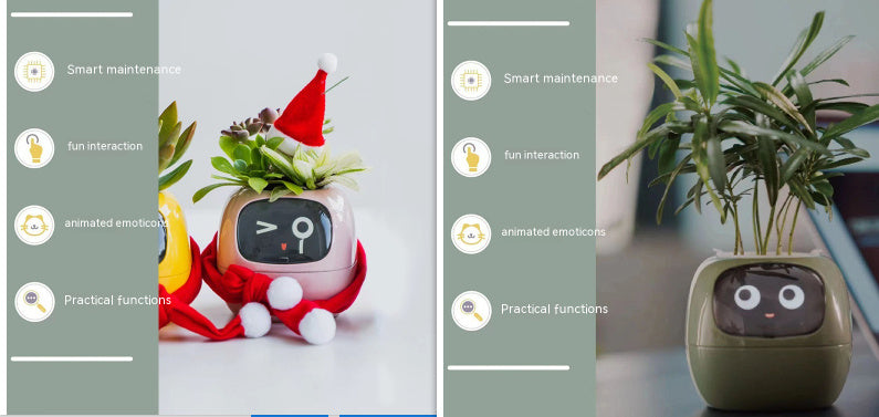 Smart Planter Endless Fun Over 49 Rich Expressions 7 Smart Sensors And AI Chips Set45 Small