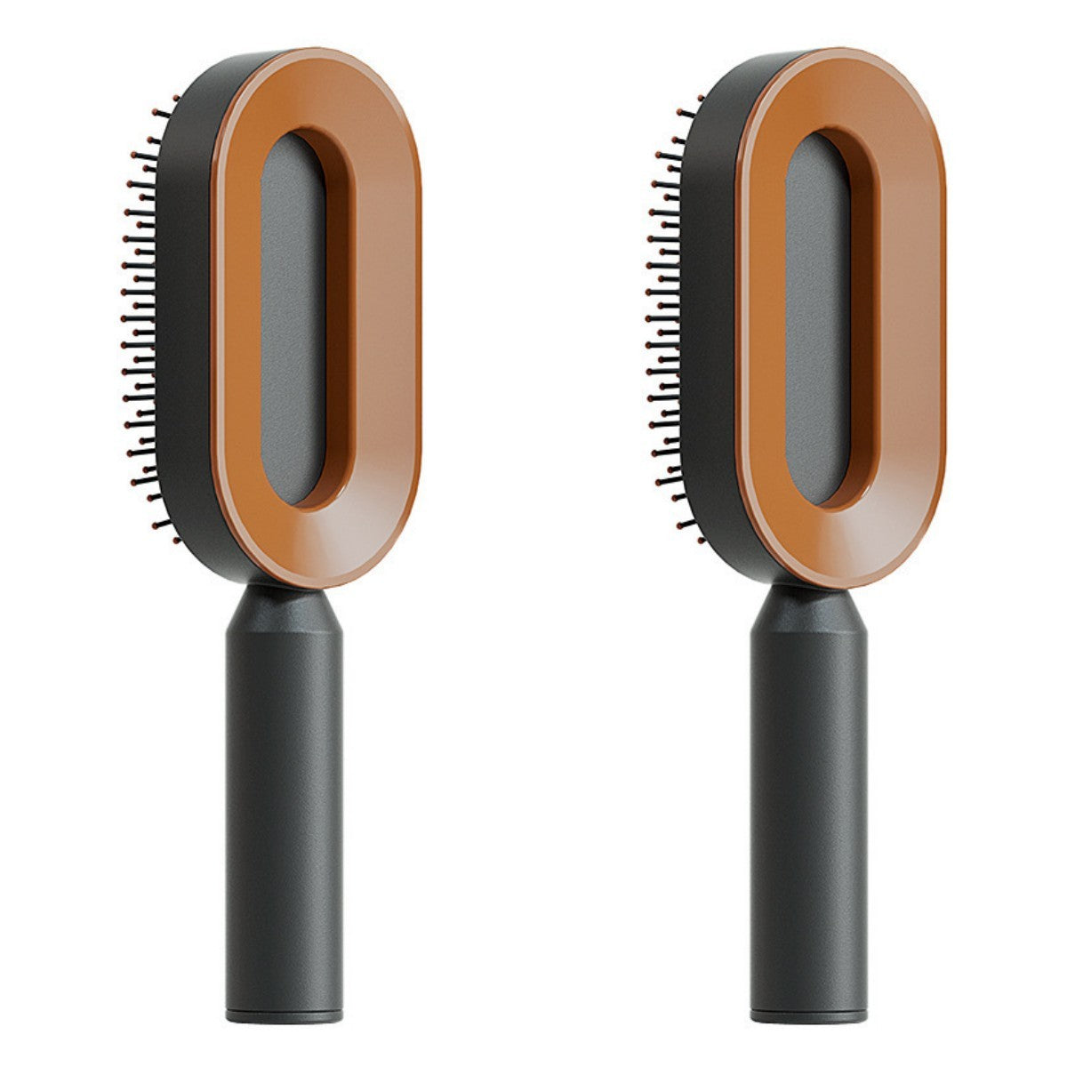 Self Cleaning Hair Brush For Women Massage Scalp Comb Anti-Static Hairbrush Set J