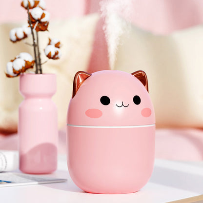 Air Humidifier Cute Cat Ultra-Silent USB Office Household Bedroom Car Spray