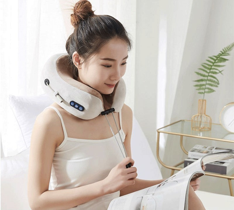 U Shaped Massage Pillow Neck Massage Device Electric Neck Massager Apparatus Shoulder