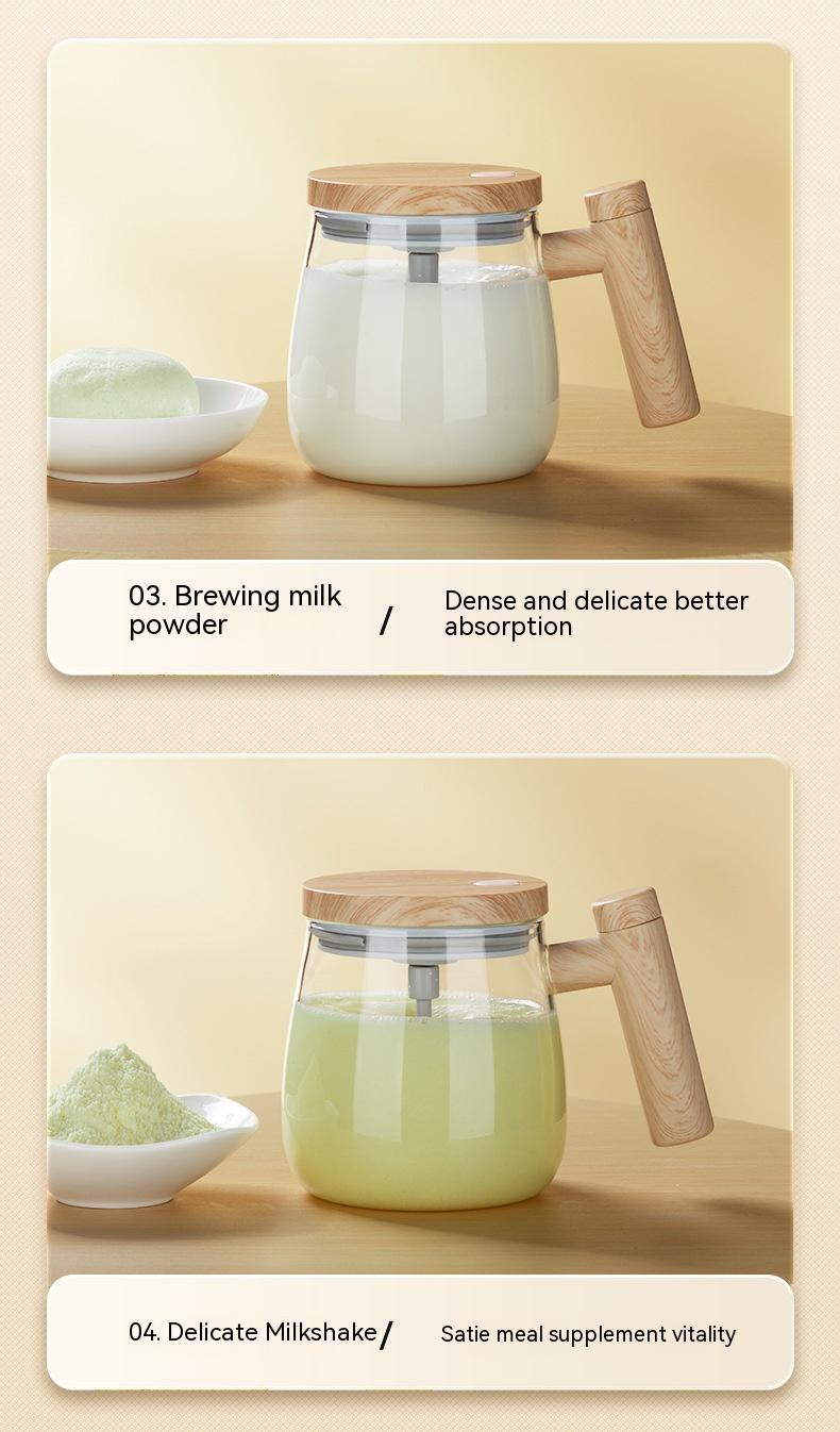 400ML Self Stirring Coffee Mug Electric Mixing Glass Coffee Dining Room Kitchen Gadgets