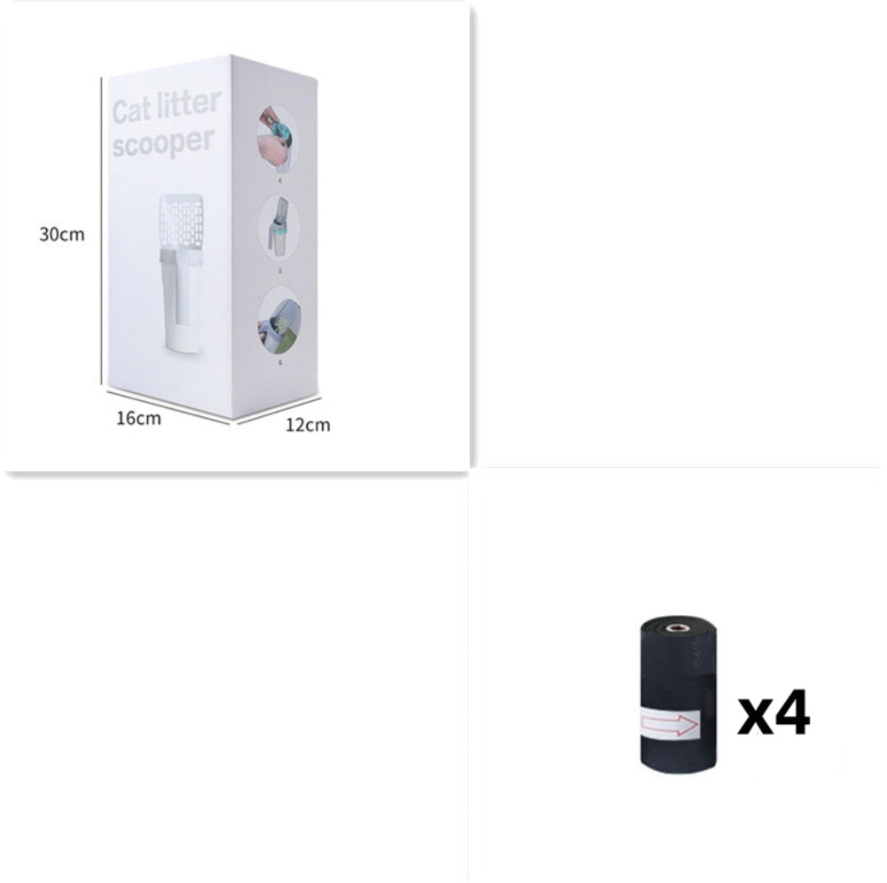 Plastic Cat Litter Scoop Pet Care Sand Waste Scooper Shovel Hollow Cleaning Tool Set5