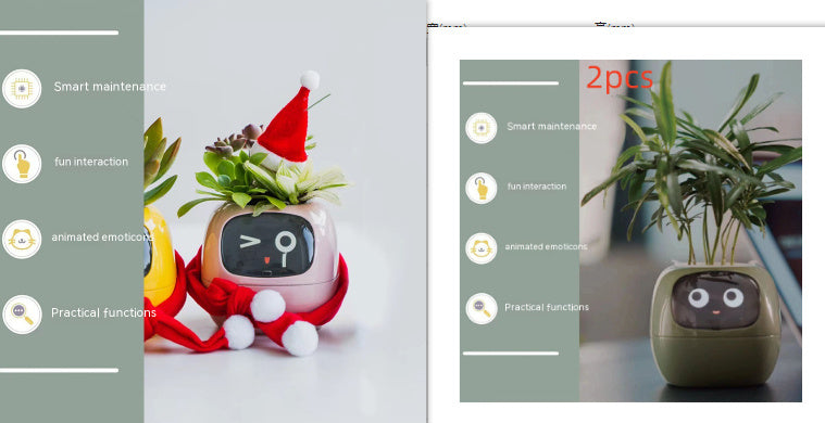 Smart Planter Endless Fun Over 49 Rich Expressions 7 Smart Sensors And AI Chips Set11 Small