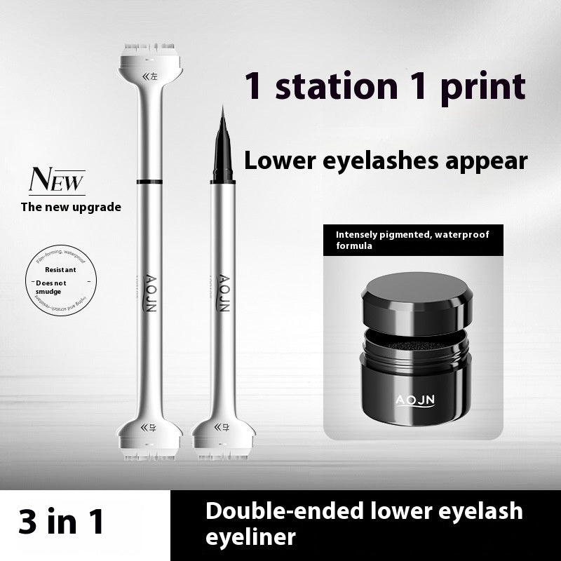 Double-headed Lower Eyelash Stamp Pen Waterproof Long Lasting Eyeliner Beauty Products