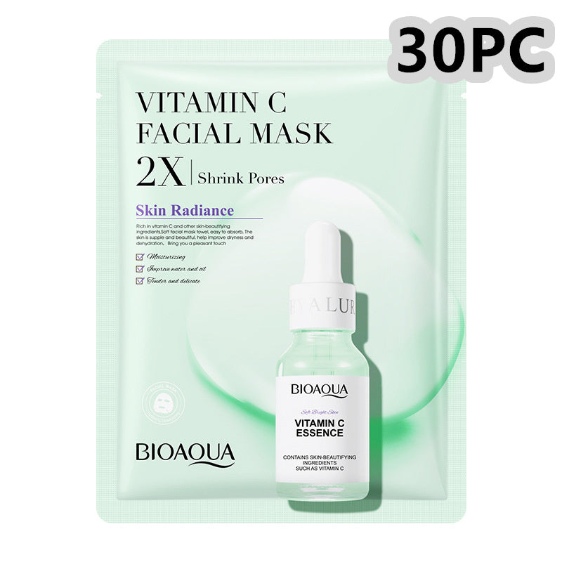 Collagen Face Mask Moisturizing Firming Face Sheet Mask Vitamin c 30g 30PC