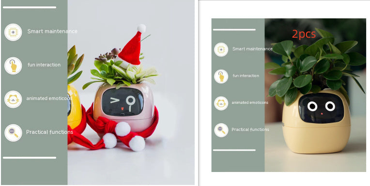 Smart Planter Endless Fun Over 49 Rich Expressions 7 Smart Sensors And AI Chips Set28 Small