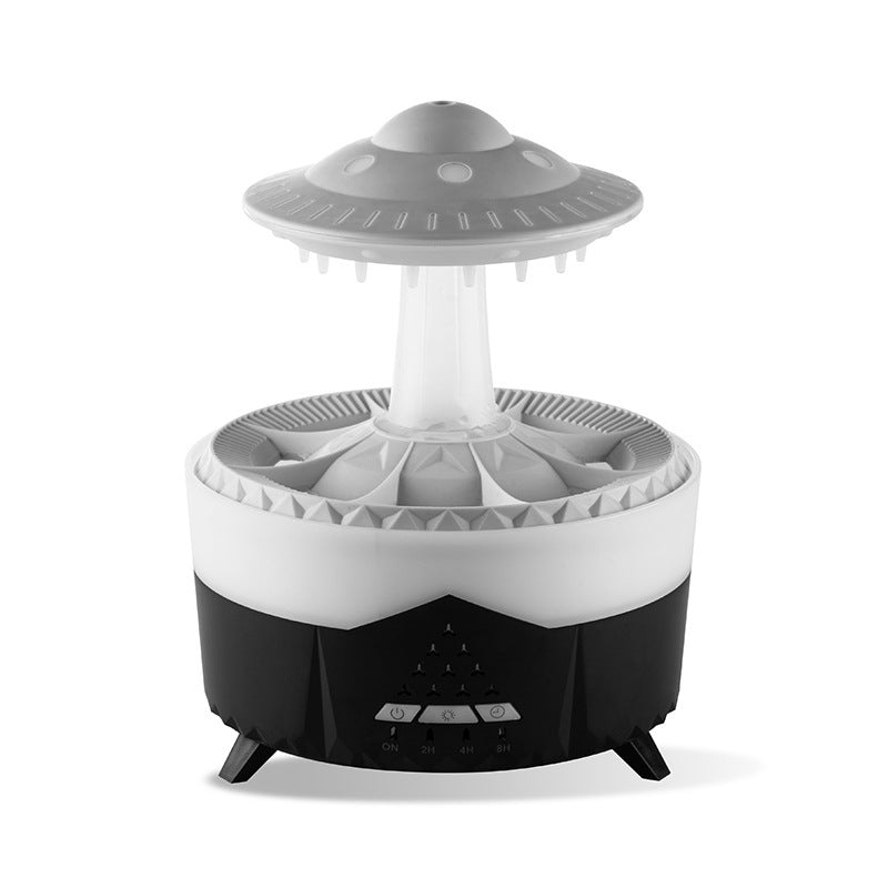 New UFO Raindrop Humidifier Water Drop Air Humidifier USB Home Decor Black UK