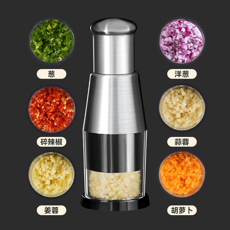 Garlic Crusher Onion Chopper Multipeler Vegetables Chopper Machine Black