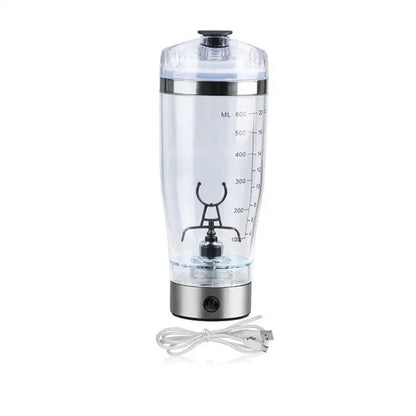 Electric Protein Shake Stirrer USB Shake Bottle Milk Coffee Rechargeable USB 600ml
