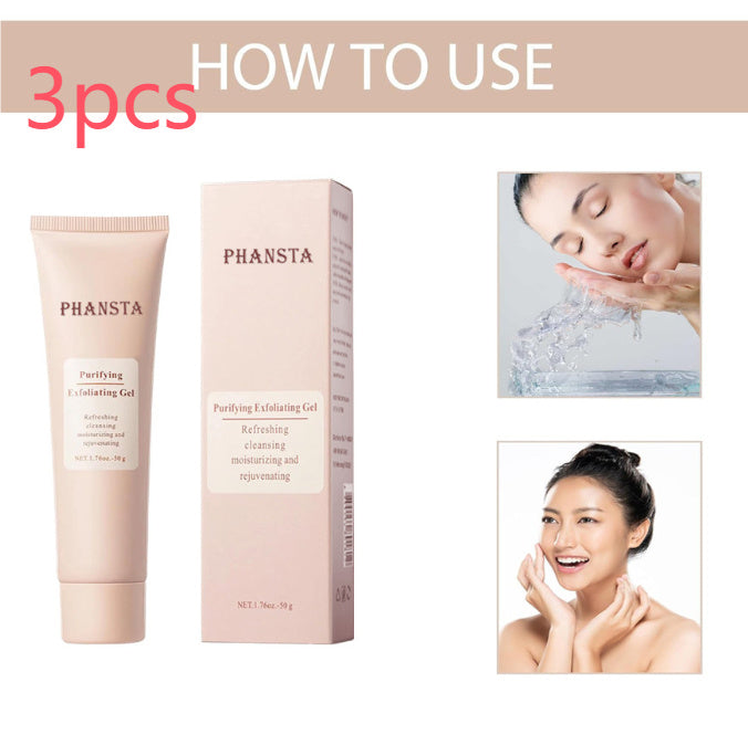 Exfoliating Exfoliating Exfoliating Facial Cleansing Pore Gel 50g 3PCS