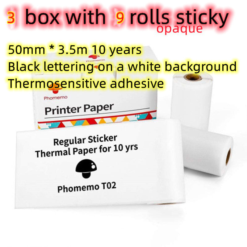Portable Mini Thermal Label Printer Home Photo Printer Bluetooth-compatible Mini Label Printer Style A 3pcs USB