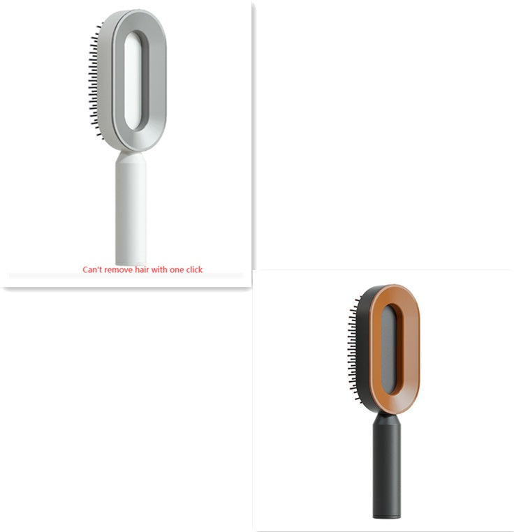 Self Cleaning Hair Brush For Women Massage Scalp Comb Anti-Static Hairbrush Set2