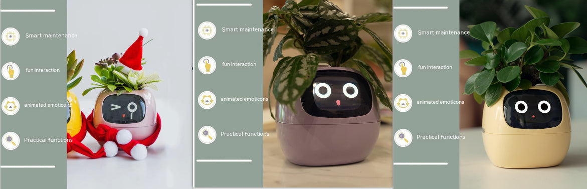 Smart Planter Endless Fun Over 49 Rich Expressions 7 Smart Sensors And AI Chips Set36 Small