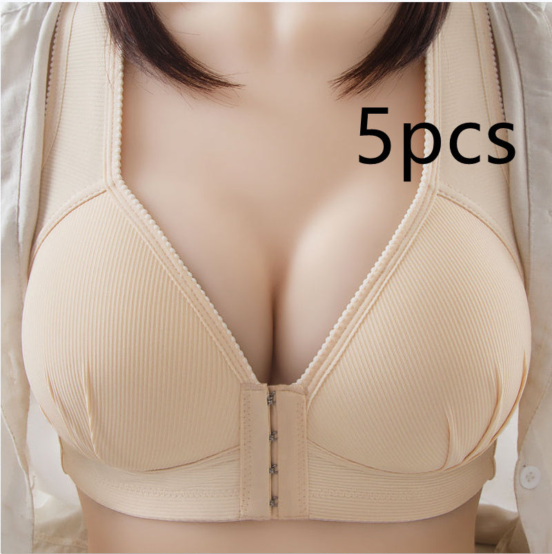 Small Breast Holding Backless Bra 38to85 5pcs Flesh Color