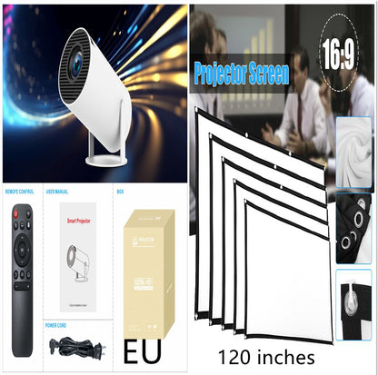HY300 Pro Projector Home Theater Entertainment Portable Projector Set5 EU