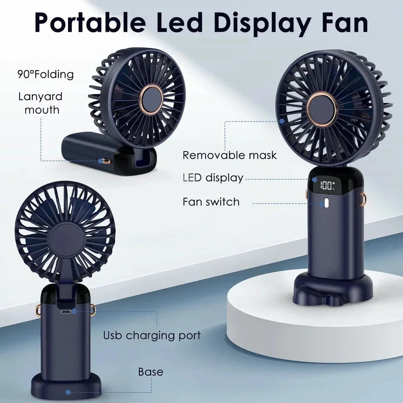 USB Rechargeable Mini Portable Handheld Electric Fan Outdoor Fan